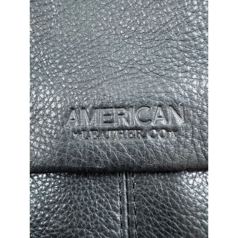 American Leather Co Liberty Black Leather Backpack Bag Purse Classic